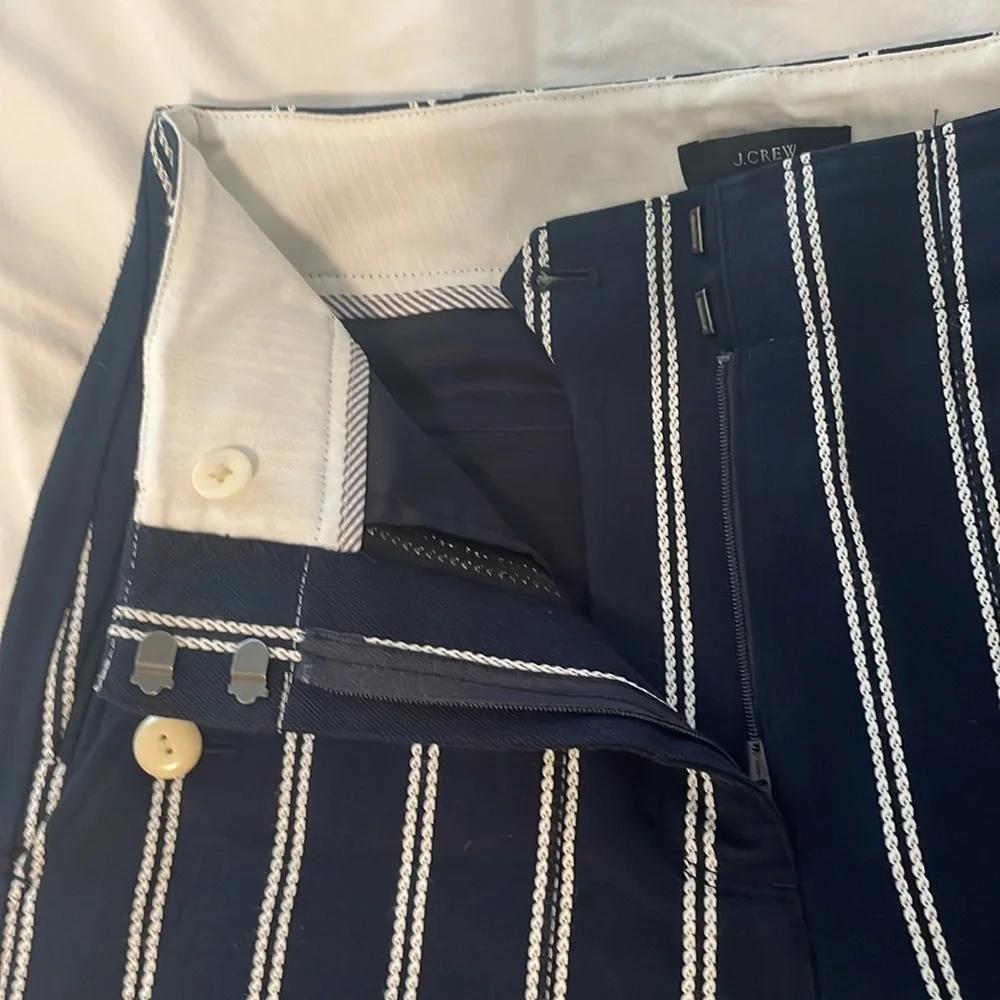 J. Crew Sailor Pant in Stripe Navy and White - Picture 8 of 14